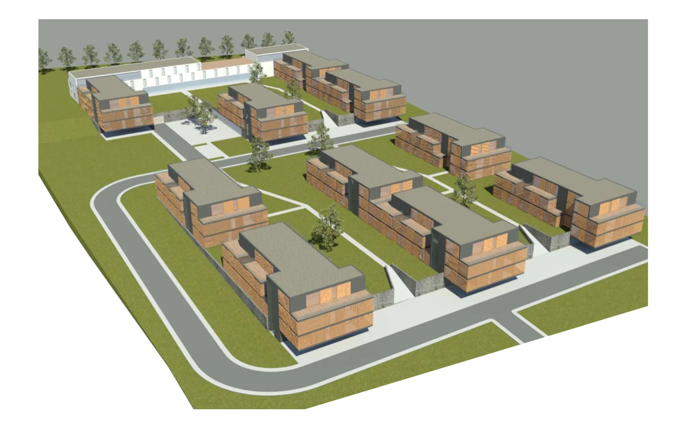 Dřívější varianta — uliční pohled